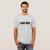 文字クラシック「ANCOR」Tシャツデザイン、 Tシャツ (正面フル)