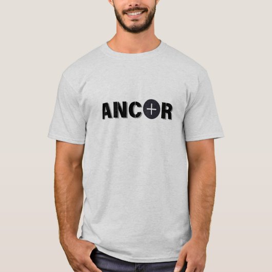 文字クラシック「ANCOR」Tシャツデザイン、 Tシャツ (正面)