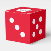 文字クラプカスタムスサイコロウィーボックスバチュラーパーティ フェイバーボックス (正面サイド)