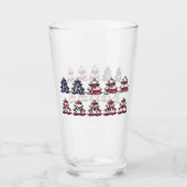 文字クリスマスツリー幸せなクリスマス愛国心 タンブラーグラス (正面)