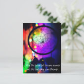 文字グッドカスタムドリームナイトライトドリームキャッチャー ポストカード (スタンド正面)