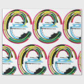 文字グランジE ラッピングペーパー (フラット)