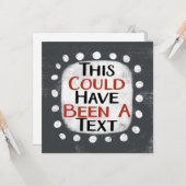 文字グリーティングカード カード (正面/裏面インサイチュ)