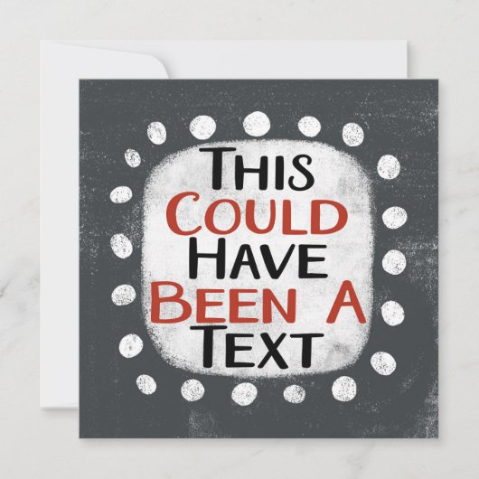 文字グリーティングカード カード (正面)