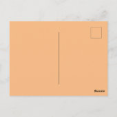 文字ゴージャスオレンジワイルドタイガー金ゴールドサンセット ポストカード (裏面)