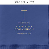 文字シンプルクロスファースト聖餐式 箔ナプキン