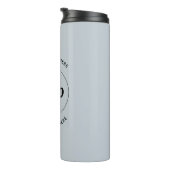 文字シンプルパウダーブルービジネス付きロゴ タンブラー (回転右)