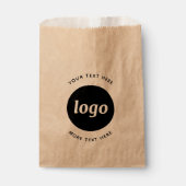 文字シンプルビジネスクラフト付きロゴ フェイバーバッグ (正面)