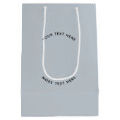 文字シンプルブルー付きロゴ ミディアムペーパーバッグ (裏面)