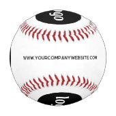 文字シンプルプロモーション付きロゴ 野球ボール (正面)
