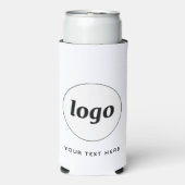 文字シンプルロゴ事業の宣伝ブランディング スリム缶クーラー (Seltzer正面)