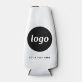 文字シンプルロゴ事業の宣伝ブランディング ボトルクーラー (正面)