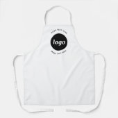 文字シンプル事業付きロゴ エプロン (正面)