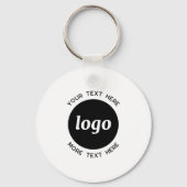 文字シンプル事業付きロゴ キーホルダー (裏面)