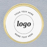 文字シンプル事業付きロゴ ゴールド ラペルピン<br><div class="desc">このデザインに独自のロゴと文字の選択を追加する。上または下の文字もしを削除ミニマリストとプロフェッショナル。従業員素晴らしブランディング、または顧客および顧客のプロモーション製品として。</div>