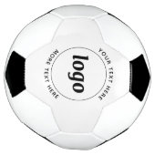 文字シンプル事業付きロゴ サッカーボール (回転)