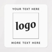 文字シンプル事業付きロゴ ラベル (デザイン1)