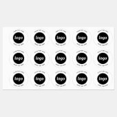 文字シンプル事業付きロゴ ラベル (シート)