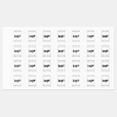 文字シンプル事業付きロゴ ラベル (シート)