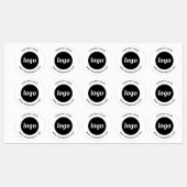 文字シンプル事業付きロゴ ラベル (シート)