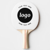 文字シンプル事業付きロゴ 卓球ラケット (正面)