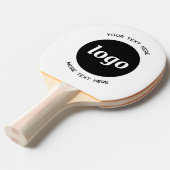 文字シンプル事業付きロゴ 卓球ラケット (正面アングル)