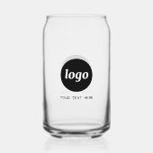 文字シンプル販売促進業務のロゴ ガラス缶 (正面)