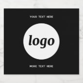 文字シンプル販売促進用ロゴ スパークリングワインラベル (シングルラベル)