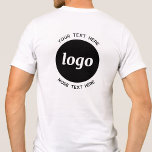 文字シンプル販売促進用ロゴ トライブレンドＴシャツ<br><div class="desc">このバックプリントデザインに独自のロゴと文字の選択を追加。上または下の文字もしを削除ミニマリストとプロフェッショナル。従業員素晴らしブランディングの場合は、スタッフの制服として、または顧客と顧客のためのプロモーション製品として。</div>