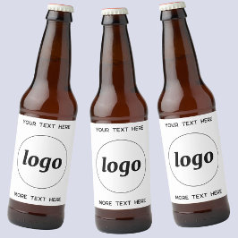文字シンプル販売促進用ロゴ ビールラベル
