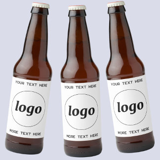 文字シンプル販売促進用ロゴ ビールラベル