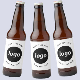 文字シンプル販売促進用ロゴ ビールラベル