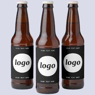 文字シンプル販売促進用ロゴ ビールラベル