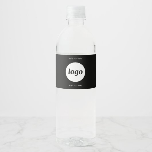 文字シンプル販売促進用ロゴ ペットボトルラベル (正面)