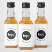 文字シンプル販売促進用ロゴ リキュールボトルラベル (ボトル)