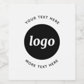 文字シンプル販売促進用ロゴ ワインラベル (シングルラベル)