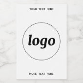 文字シンプル販売促進用ロゴ ワインラベル (シングルラベル)