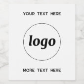 文字シンプル販売促進用ロゴ ワインラベル (シングルラベル)