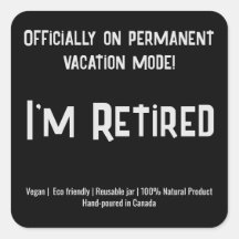 文字シンプル退職用キャンドルシール