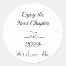 文字シンプル退職用キャンドルシール