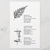 文字スクリプト結婚イベントのタイムライン (正面)