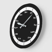 文字スペインの番号 ラージ壁時計 (傾斜)