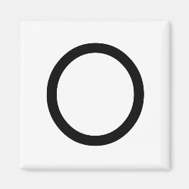 文字タイトル「o」マグネット マグネット