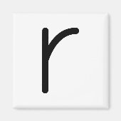 文字タイトル「r」マグネット マグネット (正面)