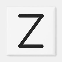 文字タイトル「z」マグネット