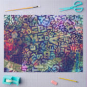 文字タイプWord Art背景の分離 薄葉紙 (クラフト)