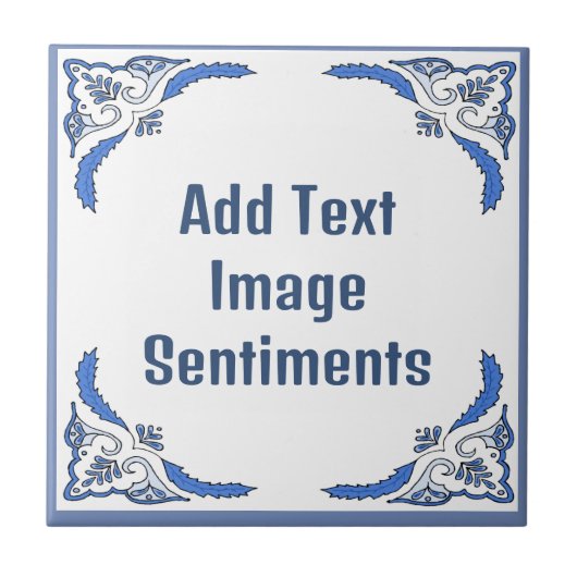 文字タイルの追加、オランダの外観、個人設定 タイル (正面)