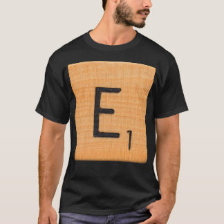 文字タイル'E' Tシャツ