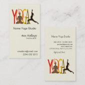 文字デザインなヨガ 名刺 (正面/裏面)