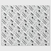 文字デザインな医者の助手 ラッピングペーパー (フラット)